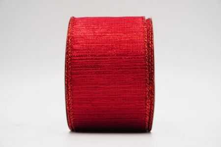 Metallic Shimmer Wired Ribbon_KF6954_red